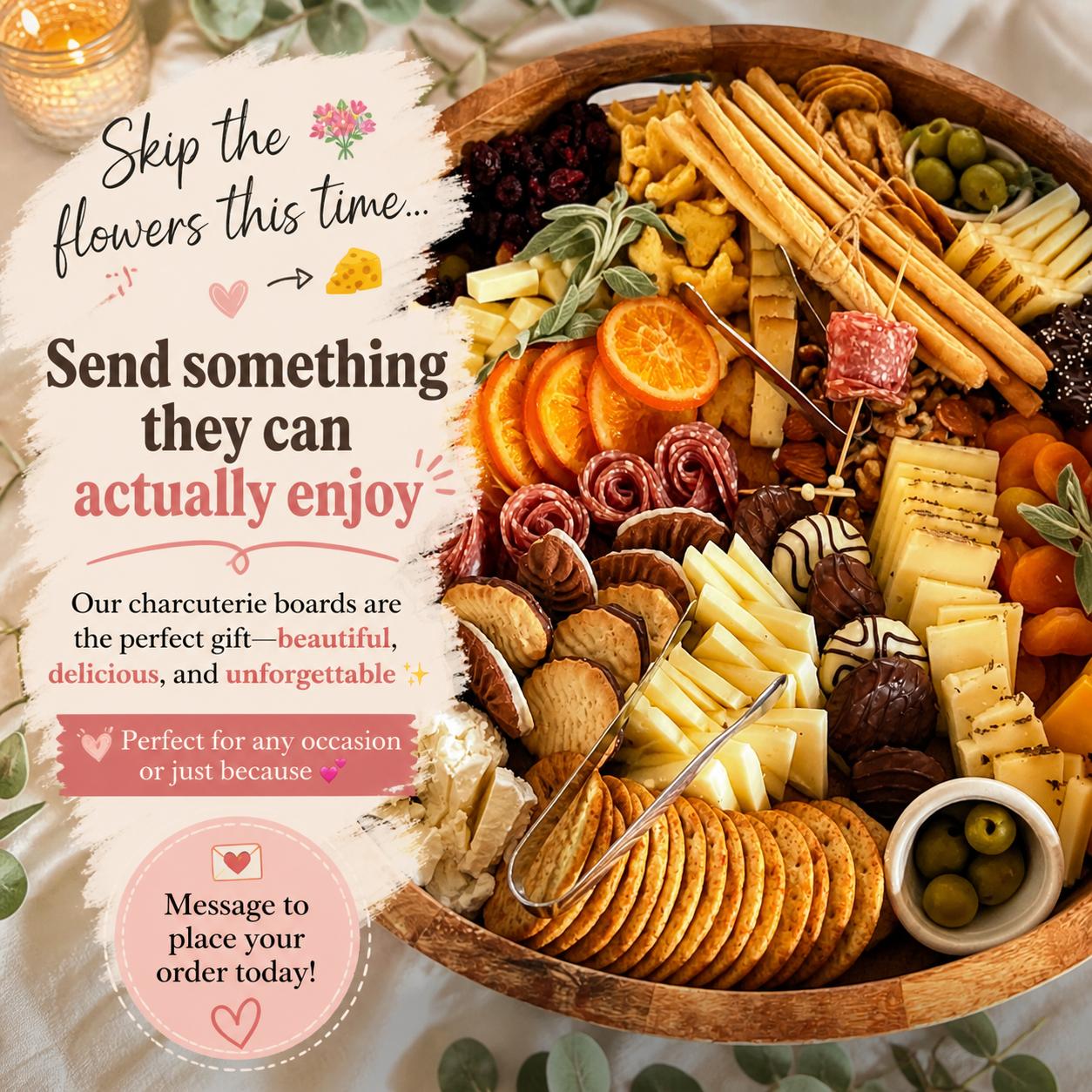 An event grazing spread by Cheeseboard Chic